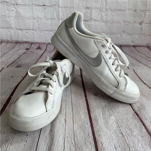 Women's Nike Court Royale White Metallic Silver Sneaker